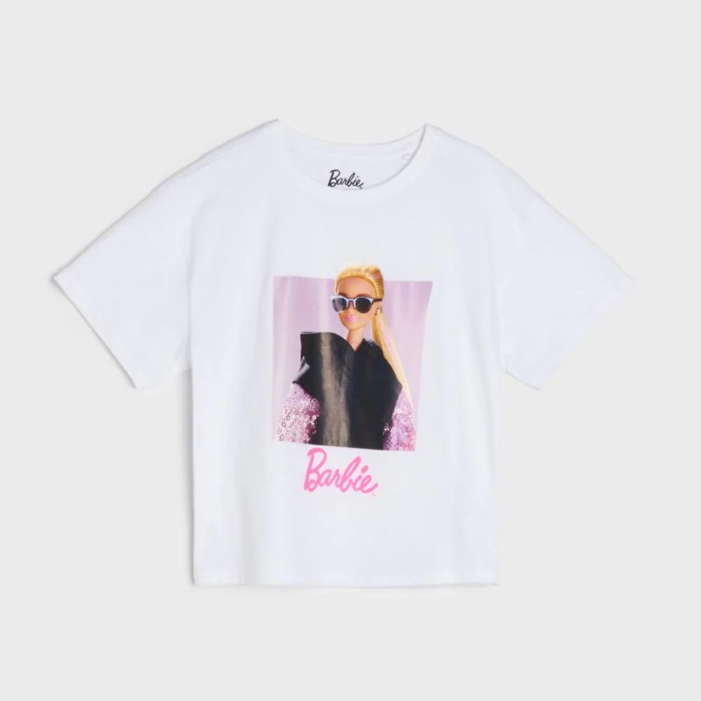 Barbie Big Kid Girls Graphic Tee Cotton T-Shirt NWT Licensed Product Barbiecore